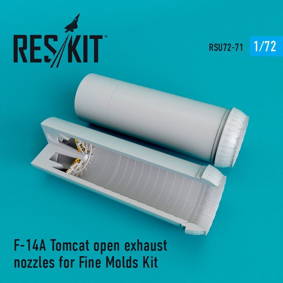 【新製品】RSU72-0071 1/72 F-14A トムキャット 排気ノズル(開状態)(ファインモールド用)