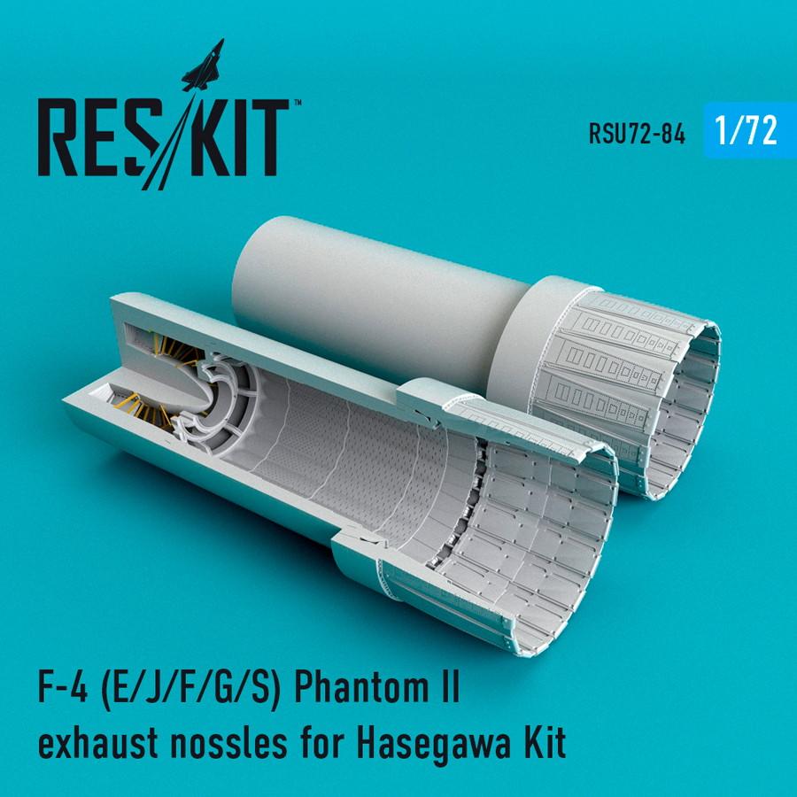 【新製品】RSU72-0084 1/72 F-4E/J/F/G/S ファントムII 排気ノズル(ハセガワ用)