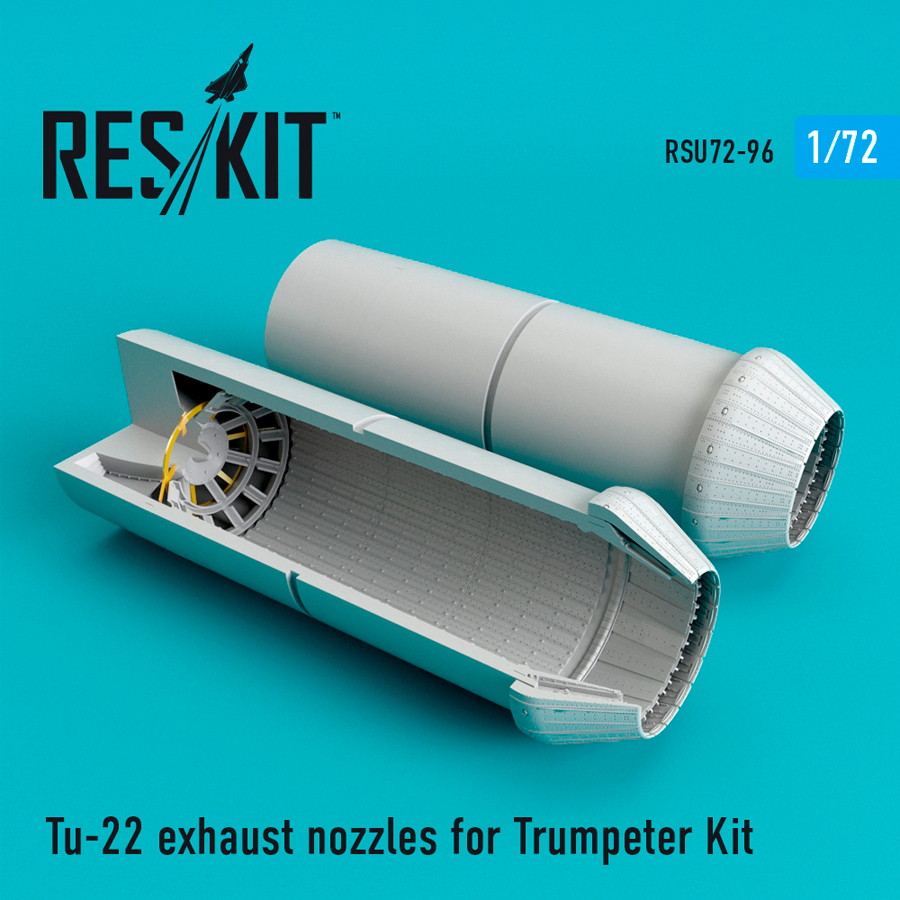 【新製品】RSU72-0096 1/72 Tu-22 ブラインダー 排気ノズル(トランぺッター用)