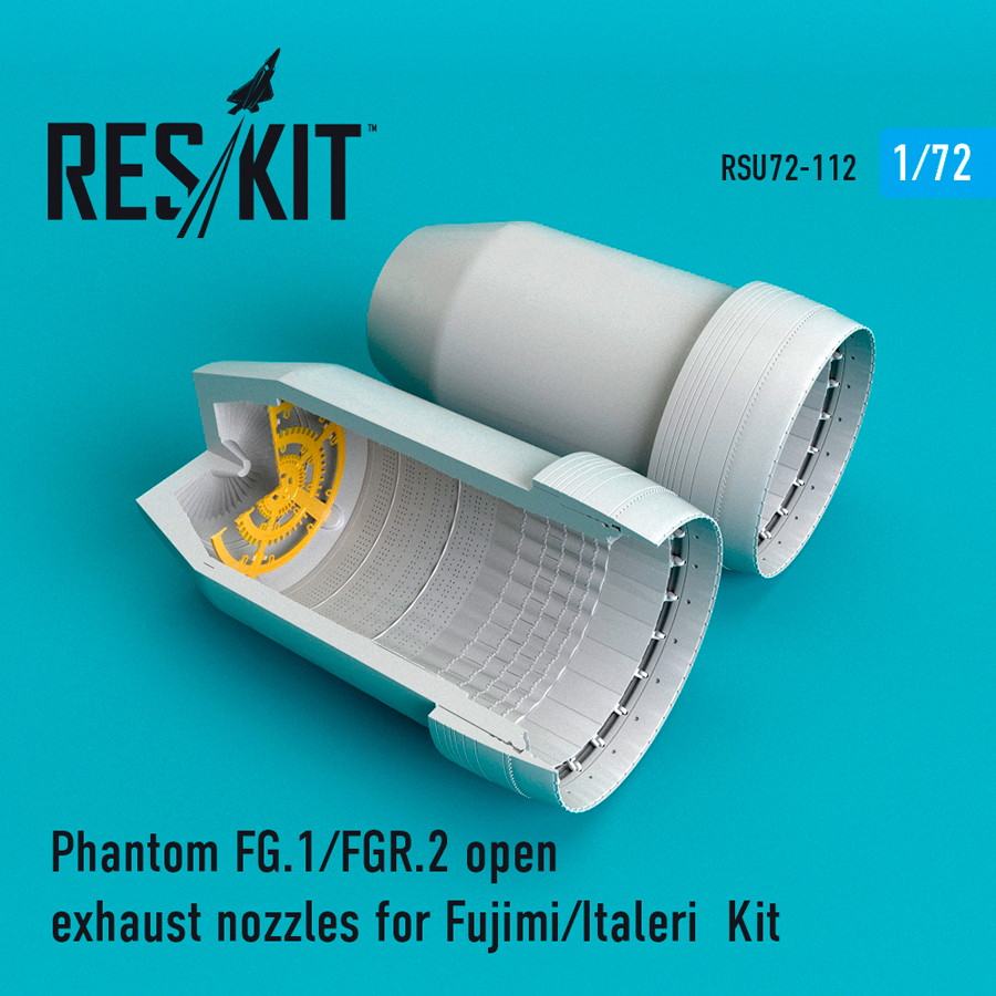 【新製品】RSU72-0112 1/72 ファントム FG.1/FGR.2 排気ノズル(開状態)(フジミ用)