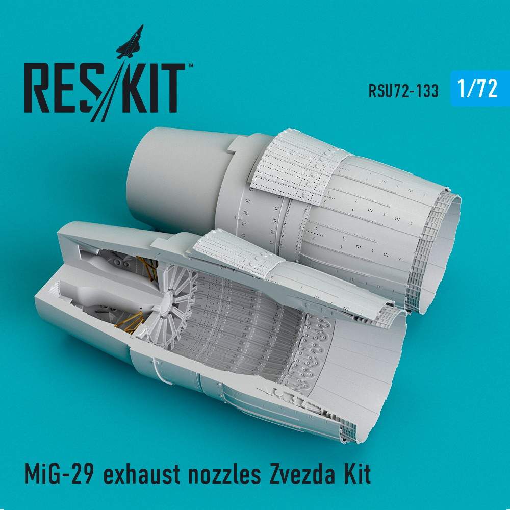 【新製品】RSU72-0133 1/72 MiG-29 フルクラム 排気ノズル (ズべズダ用)