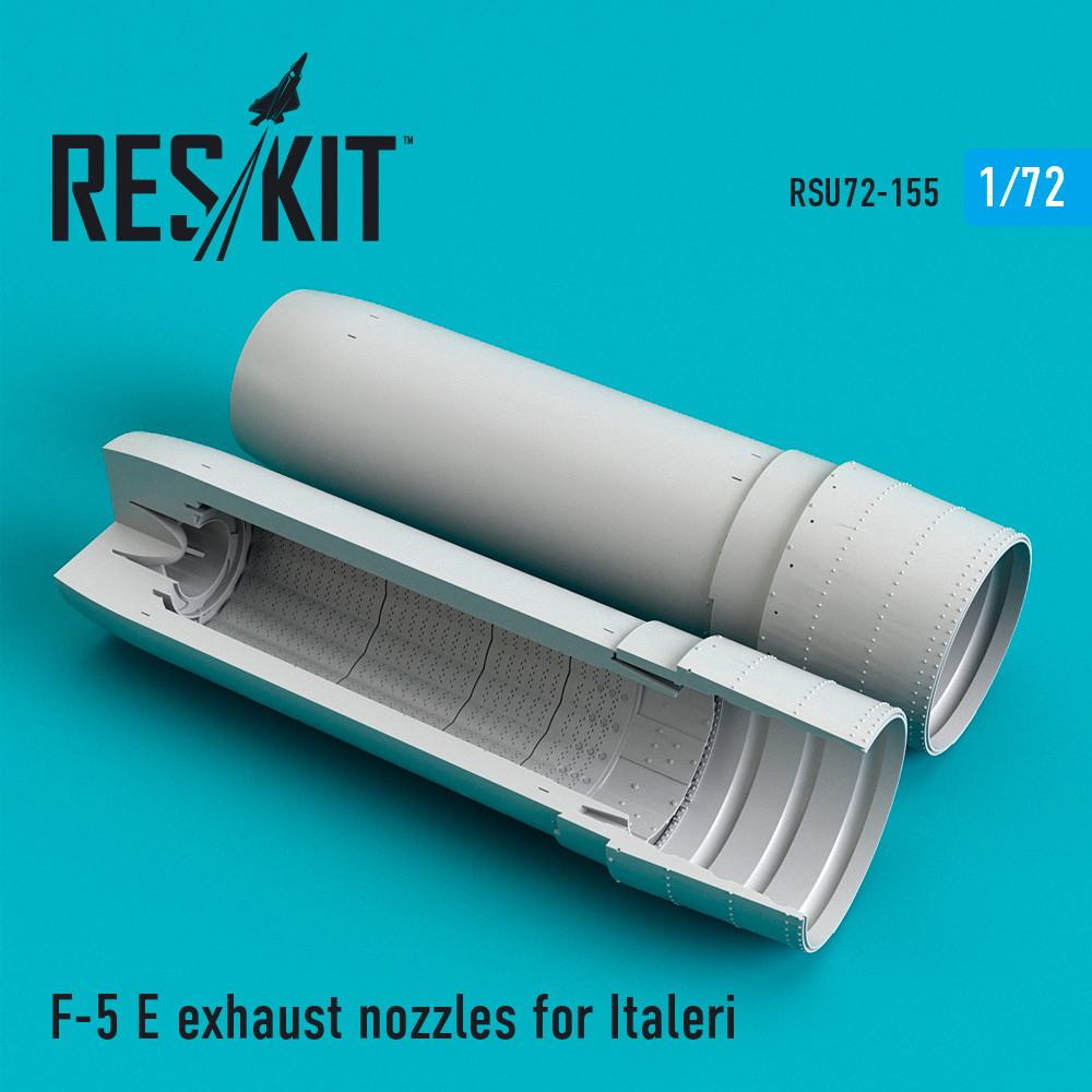 【新製品】RSU72-0155 1/72 F-5E タイガーII 排気ノズル (イタレリ用)