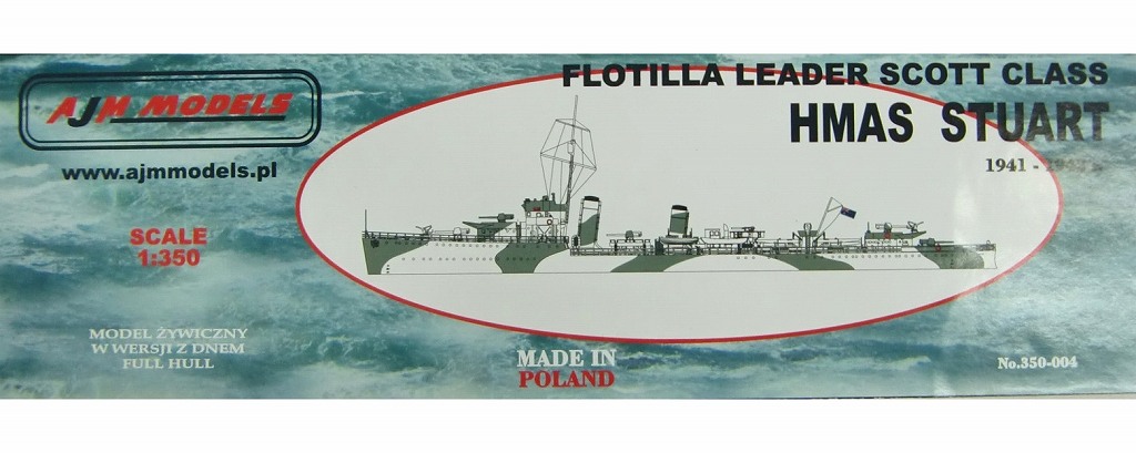 【新製品】350-004)豪海軍 スコット級駆逐艦 スチュアート Stuart 1941-1942