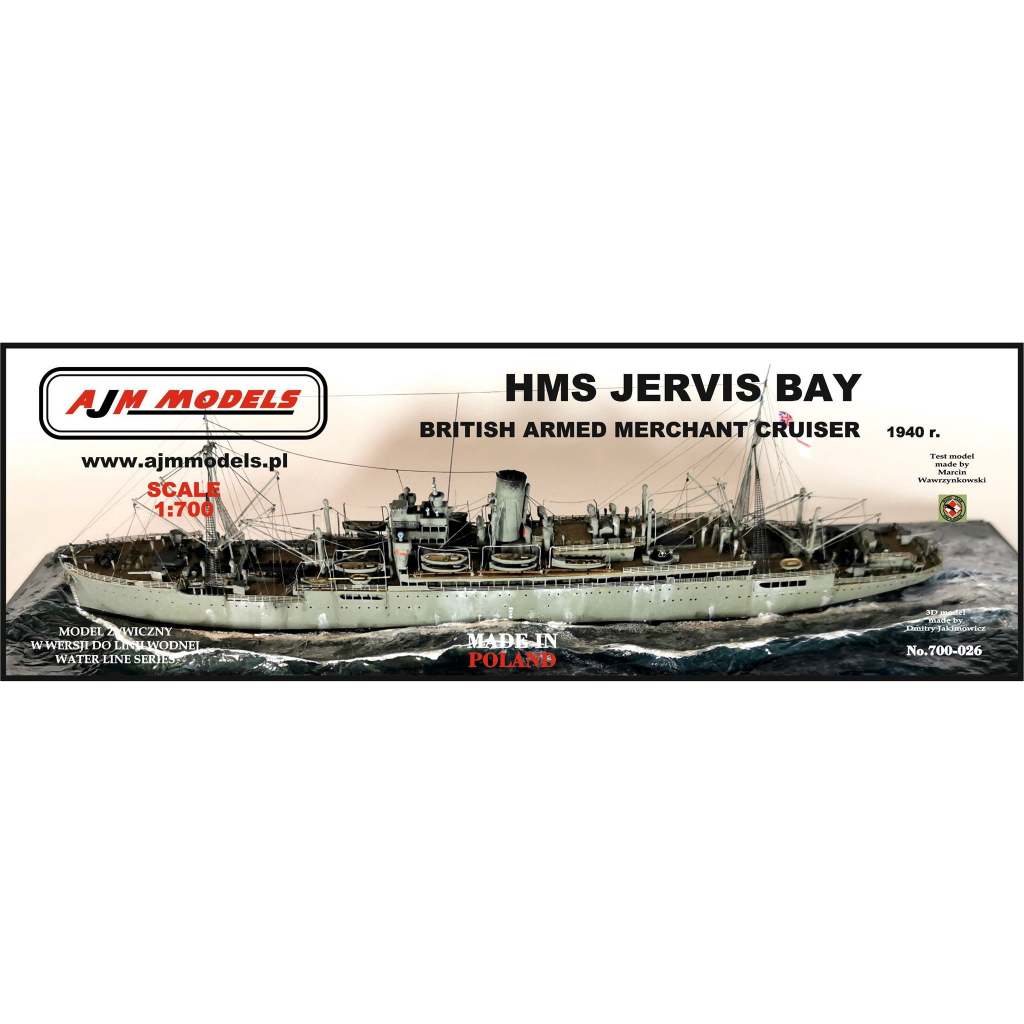 【新製品】700-026 英海軍 仮装巡洋艦 ジャービス・ベイ Jervis Bay 1940