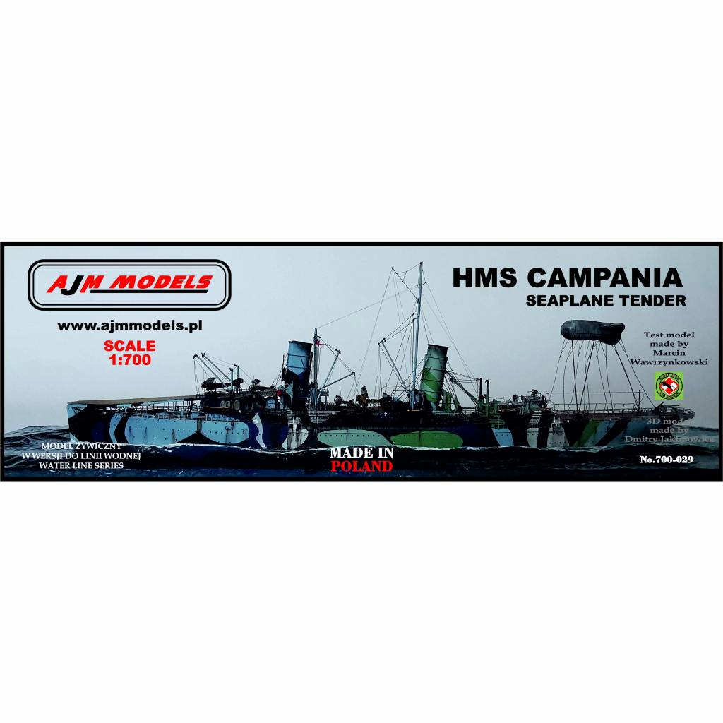 【新製品】700-029 英海軍 水上機母艦 カンパニア Campania