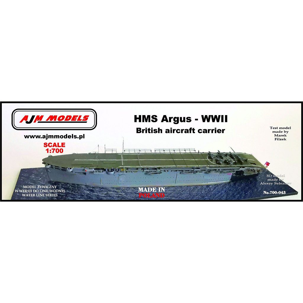 【新製品】700-043 WWII 英国海軍 航空母艦 アーガス Argus