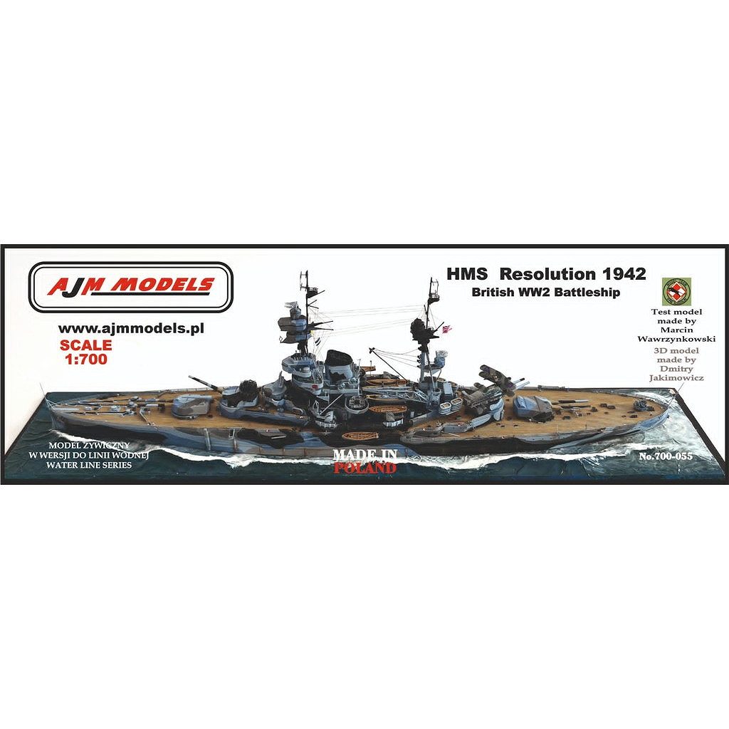 【新製品】700-055 WWII 英国海軍 戦艦 レゾリューション Resolution 1942