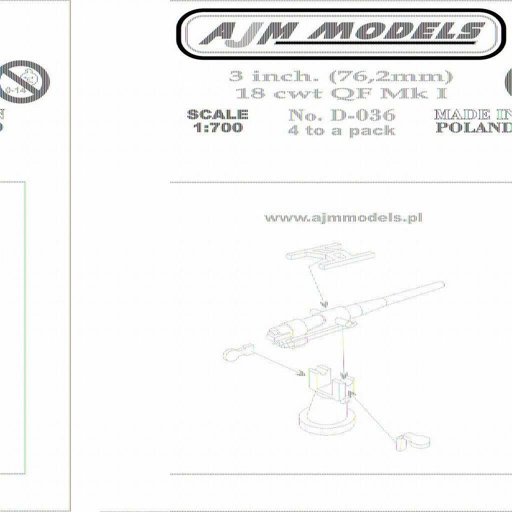 【新製品】D-036)3インチ 76.2mm 18cwt QF Mk.I