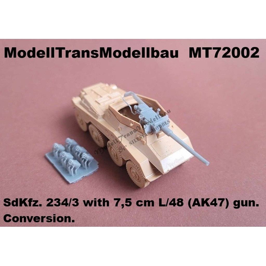 【新製品】MT72002 WWII ドイツ Sd.Kfz.234/3 with 7.5cm L/48 コンバージョン