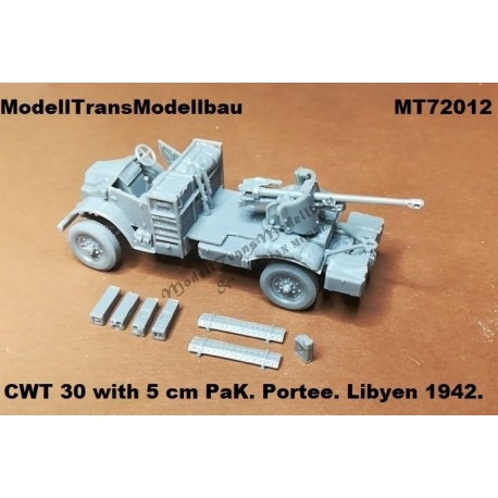 【新製品】MT72012 ドイツ CWT 30 with 5cm対戦車砲搭載型 リビア1942