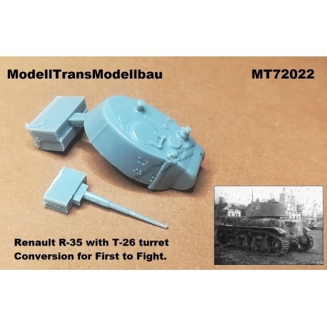 【新製品】MT72022 ドイツ ルノー R-35搭載T-26軽戦車砲塔