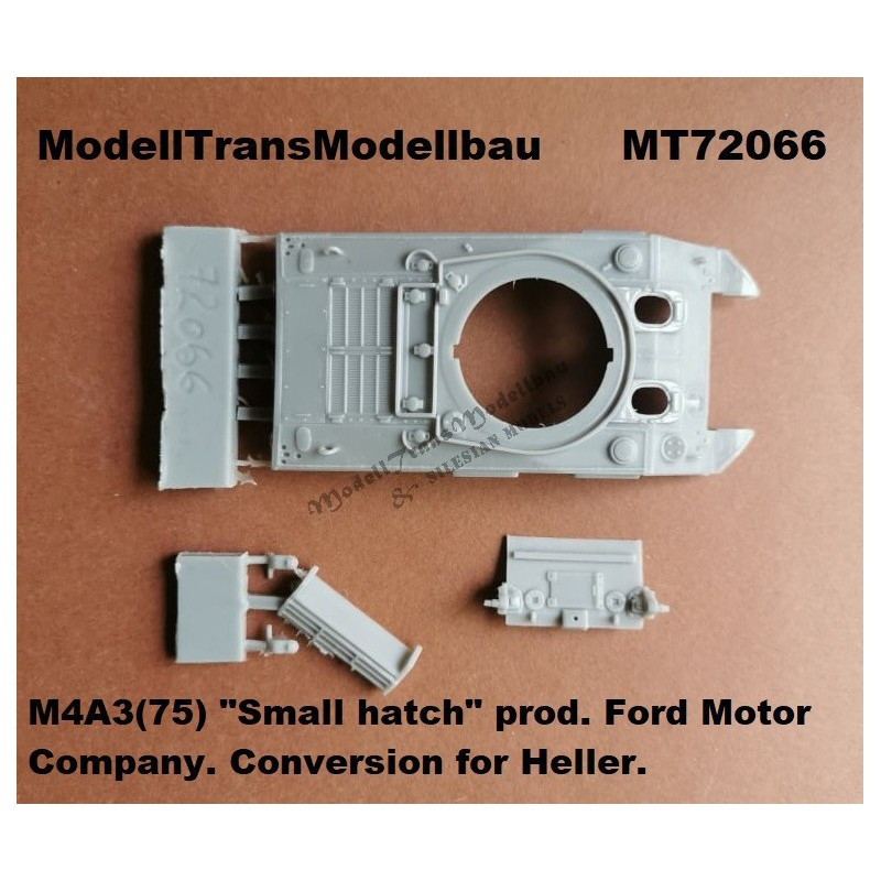 【新製品】MT72066 M4A3(75) 75mm シャーマン スモールハッチ コンバージョンセット エレール用