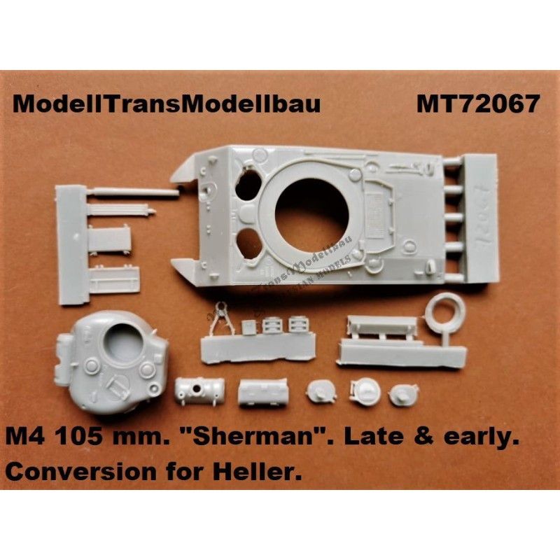 【新製品】MT72067 M4 105mm シャーマン 初期/後期 コンバージョンセット エレール用