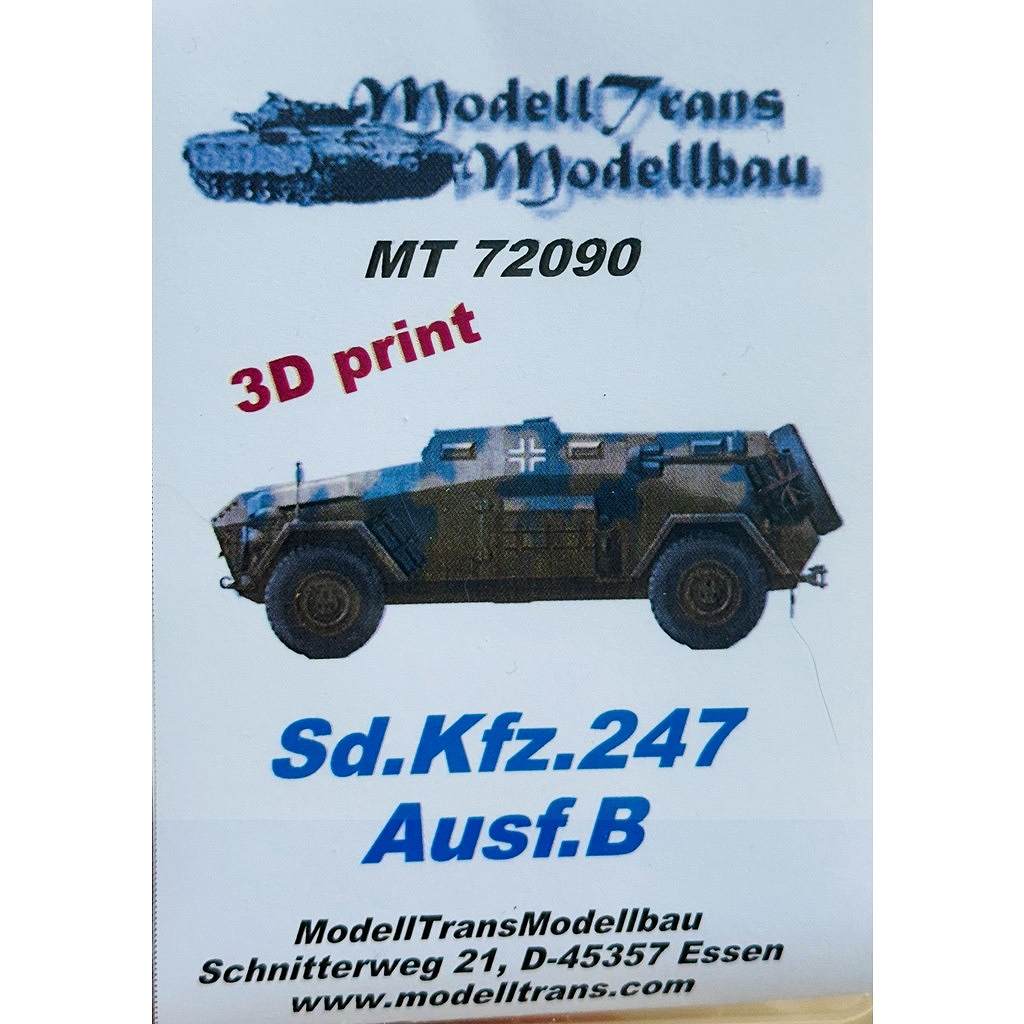 【新製品】MT72090 WWII ドイツ Sd.Kfz.247 Ausf.B 装輪装甲車