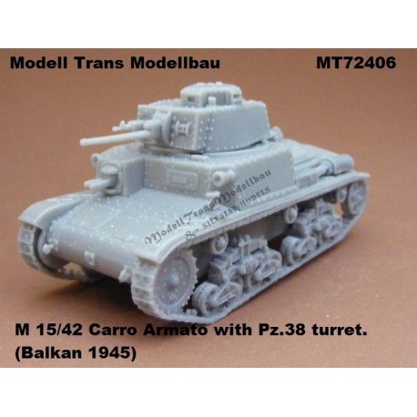 【再入荷】MT72406 ドイツ M15/42 カーロ・アルマート 38(t)砲塔搭載型