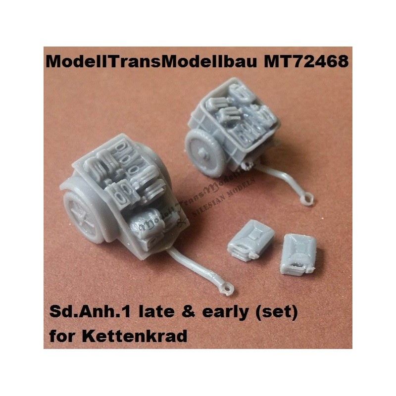 【再入荷】MT72468 ケッテンクラート用 Sd.Anh.1 トレーラー 前後期型