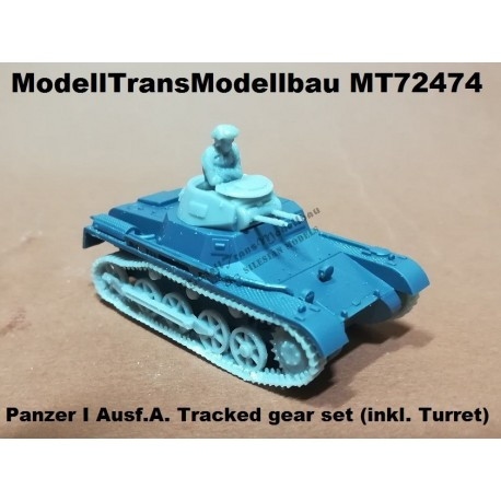 【新製品】MT72474 I号戦車A型用履帯&車輪セット 砲塔付き