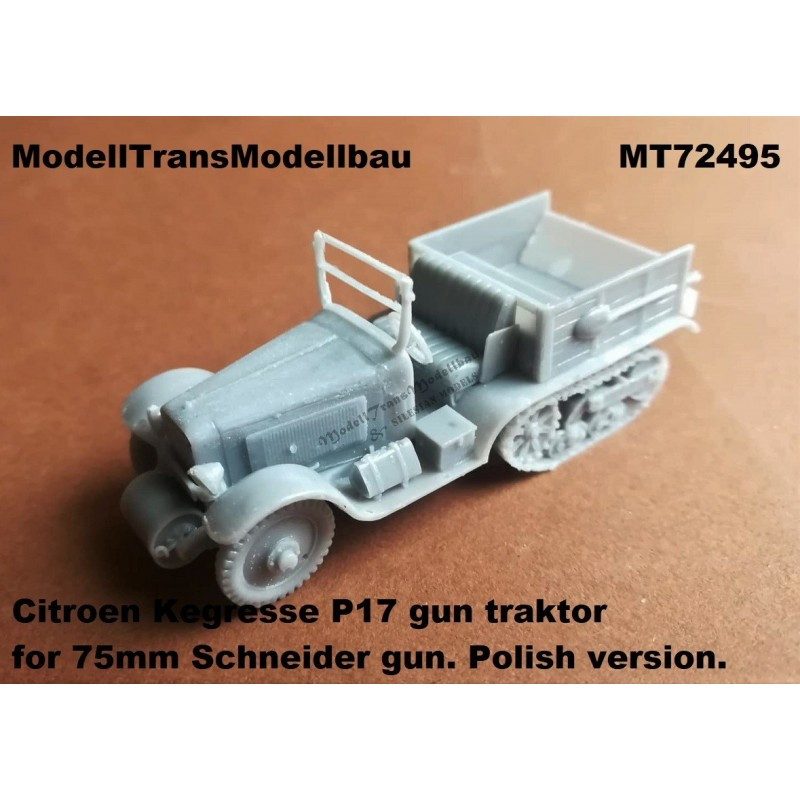 【新製品】MT72495 ポーランド シトロエン ケグレス P17 M1897 75mm野砲 牽引車
