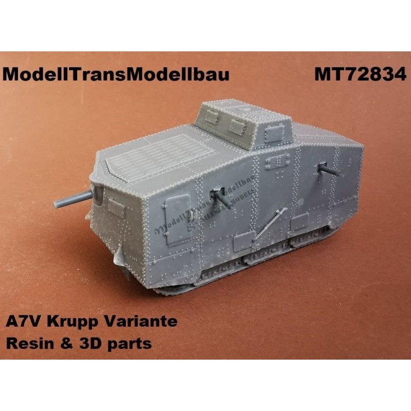 【新製品】MT72834 WWI ドイツ A7V 重戦車 クルップ