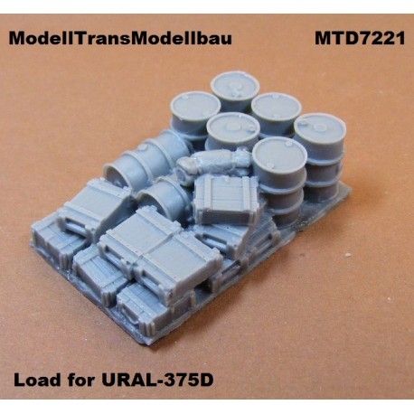 【新製品】MTD7221)ウラル375トラック 積荷