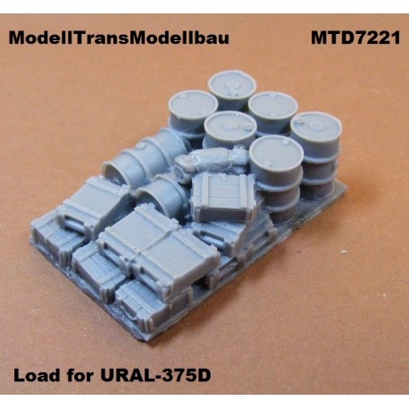 【再入荷】MTD7221 ウラル375トラック 積荷