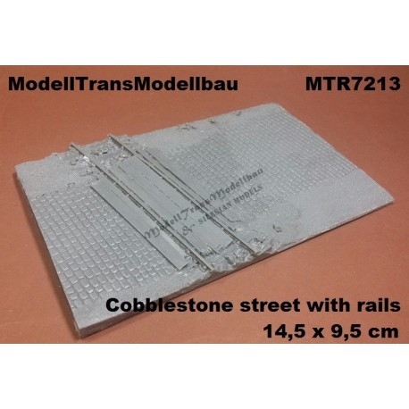 【再入荷】MTR7213 石畳の道路 ｗ/線路