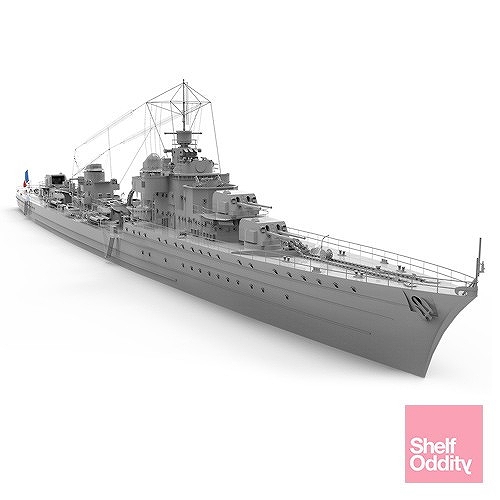 【新製品】SO70025 仏海軍 モガドール級大型駆逐艦 モガドール/ヴォルタ Mogador/Volta ハイディテールレジンキット