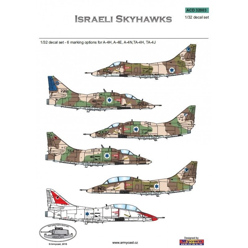 【新製品】ACD32003 イスラエル空軍 A-4H/E/N/TA-4H/TA-4J スカイホーク