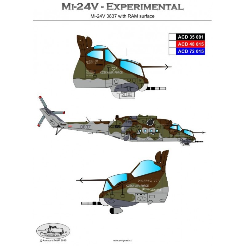 【新製品】ACD35001 チェコ ミル Mi-24V ハインド 試験迷彩