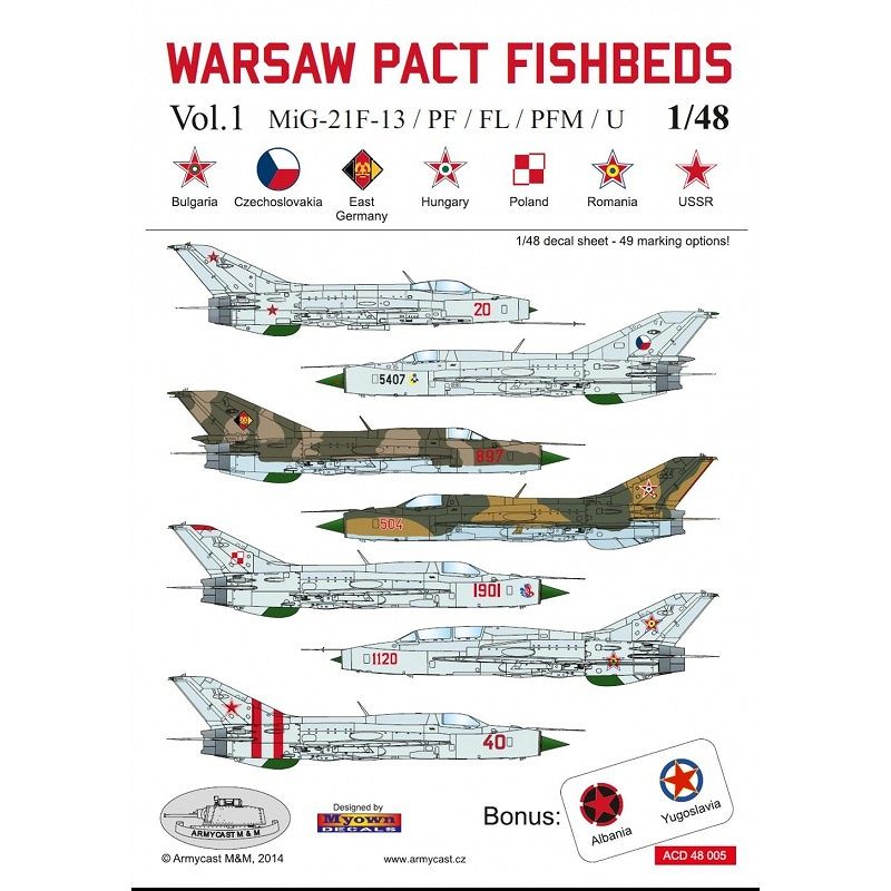 【新製品】ACD48005)MiG-21F-13/PF/FL/PFM/U フィッシュベッド ワルシャワ条約機構 Vol.1