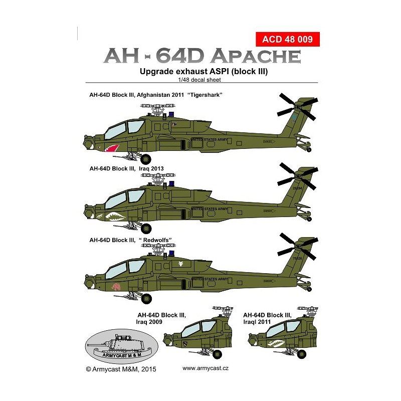 【新製品】ACD48009)AH-64D アパッチ ブロックIII