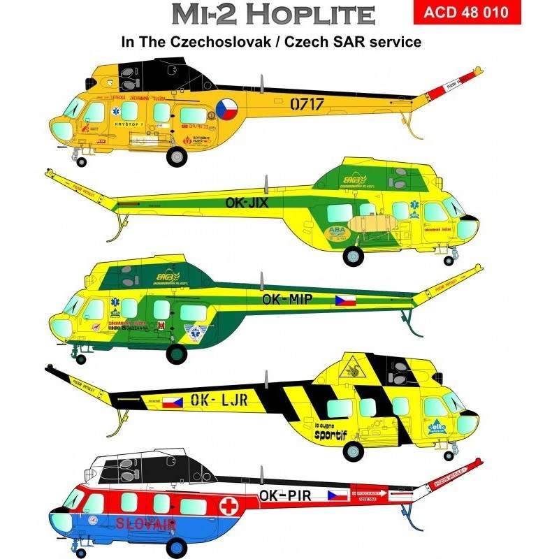 【新製品】ACD48010)チェコスロバキア/チェコ ミル Mi-2 ホップライト 捜索救難機