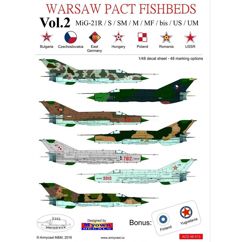 【新製品】ACD48013)MiG-21F-13/PF/FL/PFM/U フィッシュベッド ワルシャワ条約機構 Vol.2