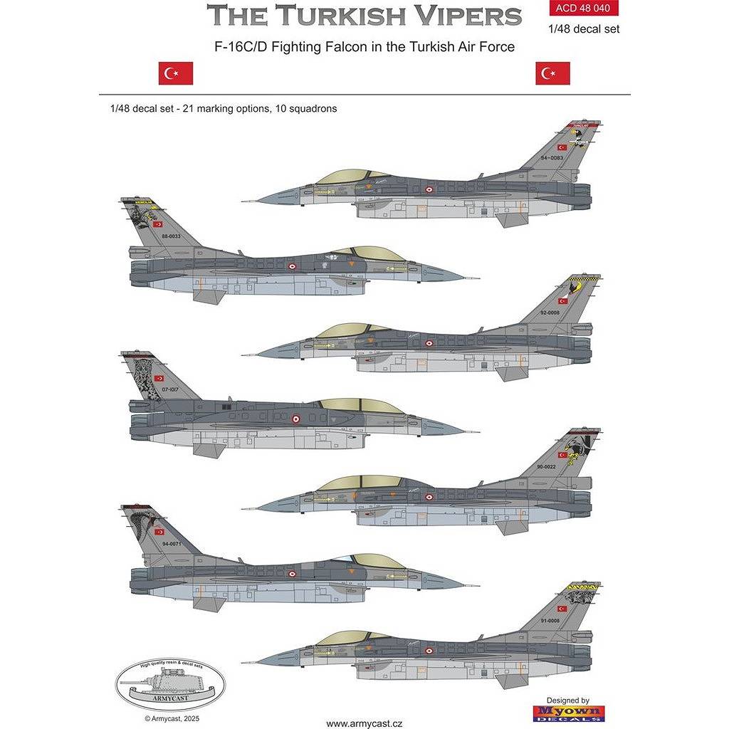 【新製品】ACD48040 1/48 F-16C/D ファイティングファルコン トルコ空軍