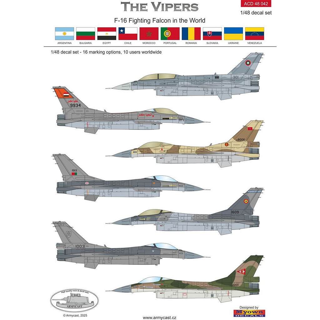 【新製品】ACD48042 1/48 F-16 ファイティングファルコン インザワールド