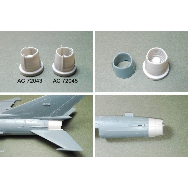【新製品】AC72043 ミグ MiG-21MF フィッシュベッド 排気ノズル 修正セット