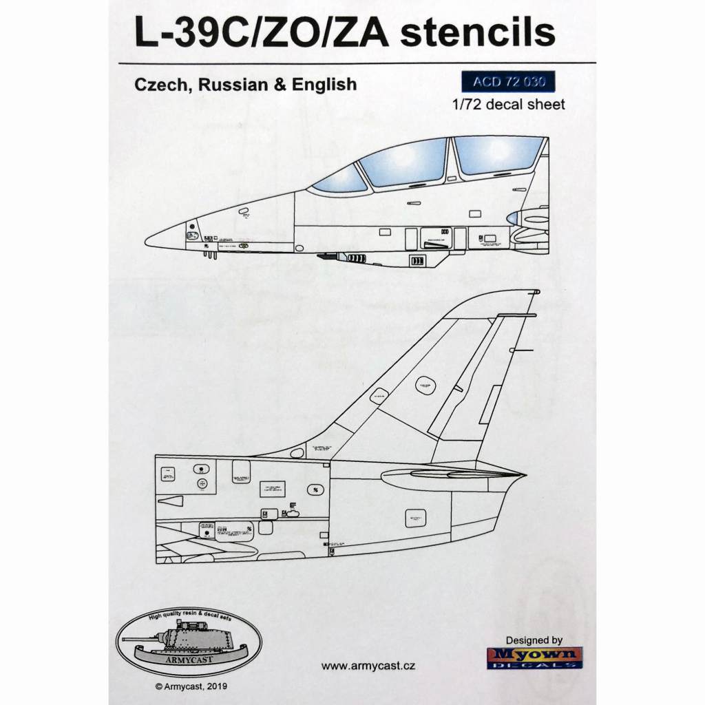 【新製品】ACD72031 アエロ L-39C/ZO/ZA アルバトロス ステンシル