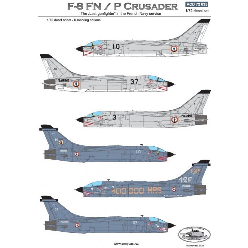 【新製品】ACD72035 チャンス・ヴォート F-8FN/P クルセイダー フランス海軍
