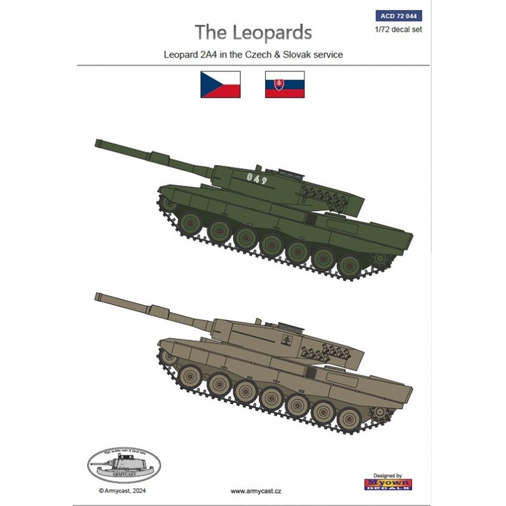 【新製品】ACD72044 1/72 レオパルト2A4 チェコ & スロバキア