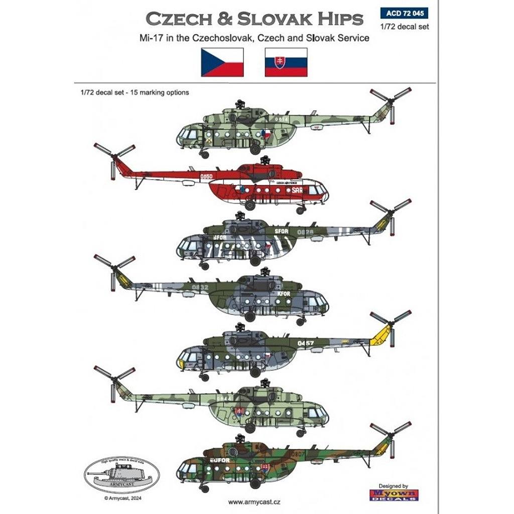 【新製品】ACD72045 1/72 ミル Mi-17 チェコ & スロバキア