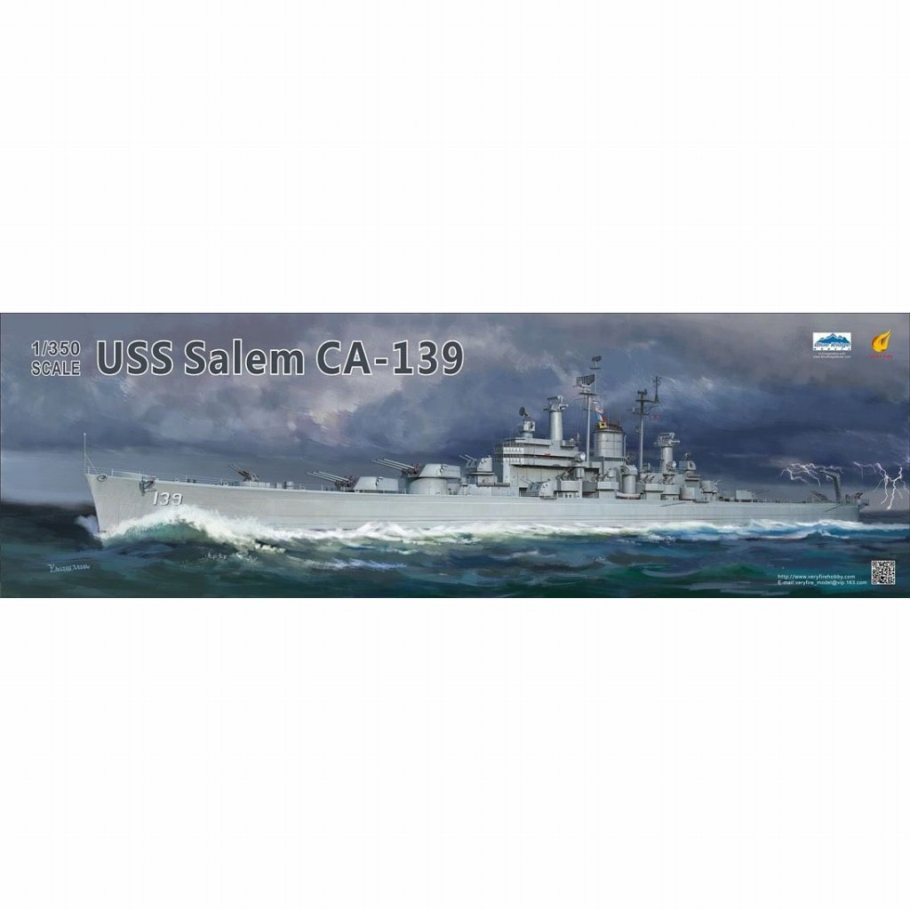 【新製品】箱傷みあり VFM350919DX 米海軍 重巡洋艦 CA-139 セーラム DXキット