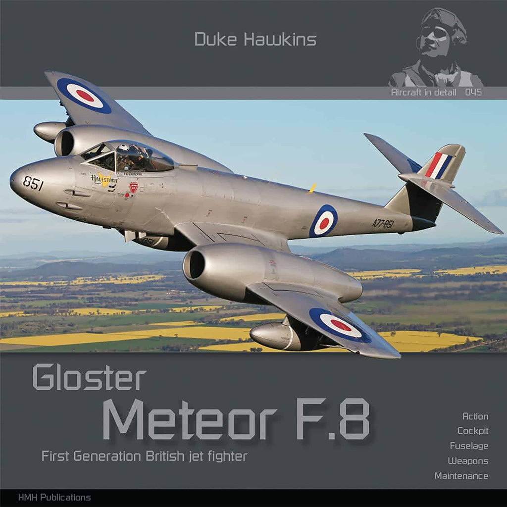 【再入荷】エアクラフト・イン・ディテール 042 グロスター ミーティア F.8/FR.9. 【ネコポス規格外】