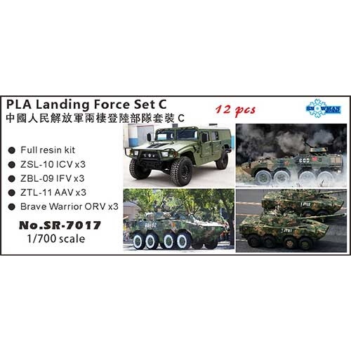 【新製品】SR-7017 中国軍 車両セットC