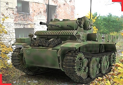 【新製品】7221)独 PzKpfwII AusfL ルクス 偵察戦車 増加装甲