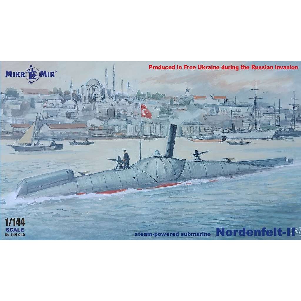 【新製品】144-040 1/144 ノルデンフェルト-II 蒸気推進潜水艦