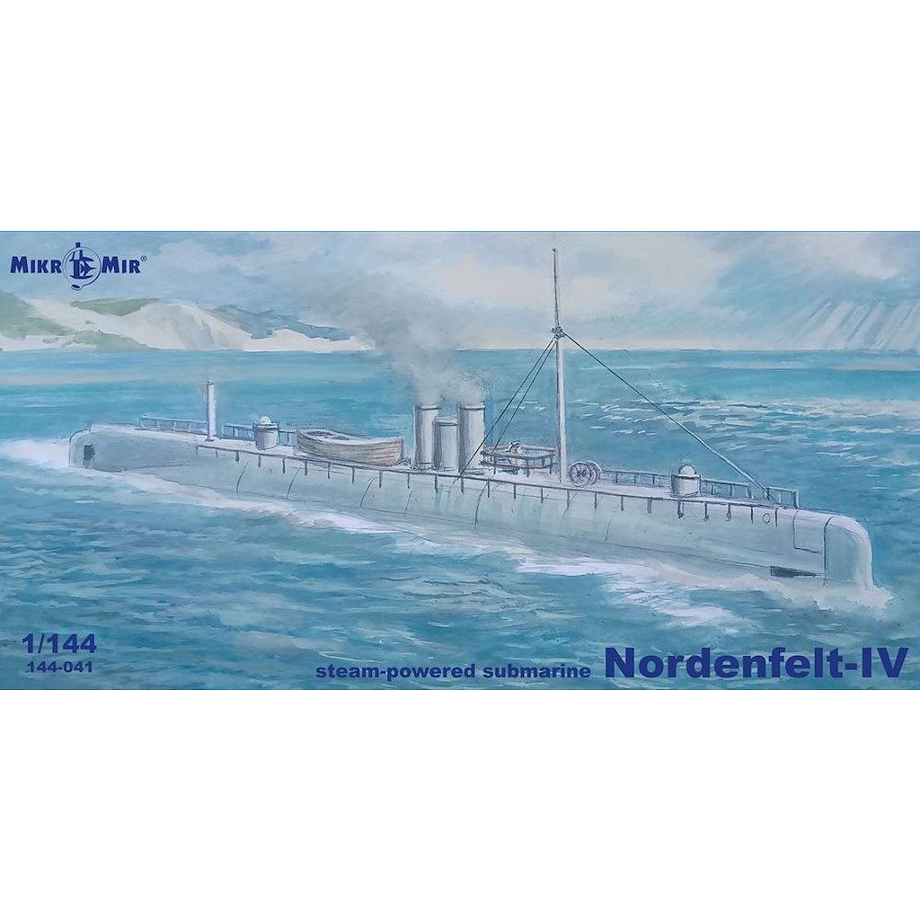 【新製品】144-041 1/144 ノルデンフェルト-IV 蒸気推進潜水艦