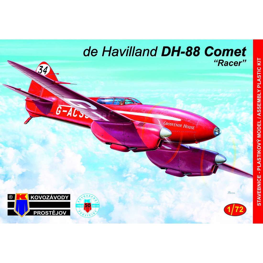 【新製品】KPM0099 デ・ハビランド DH.88 コメット マックロバートソン・エアレース