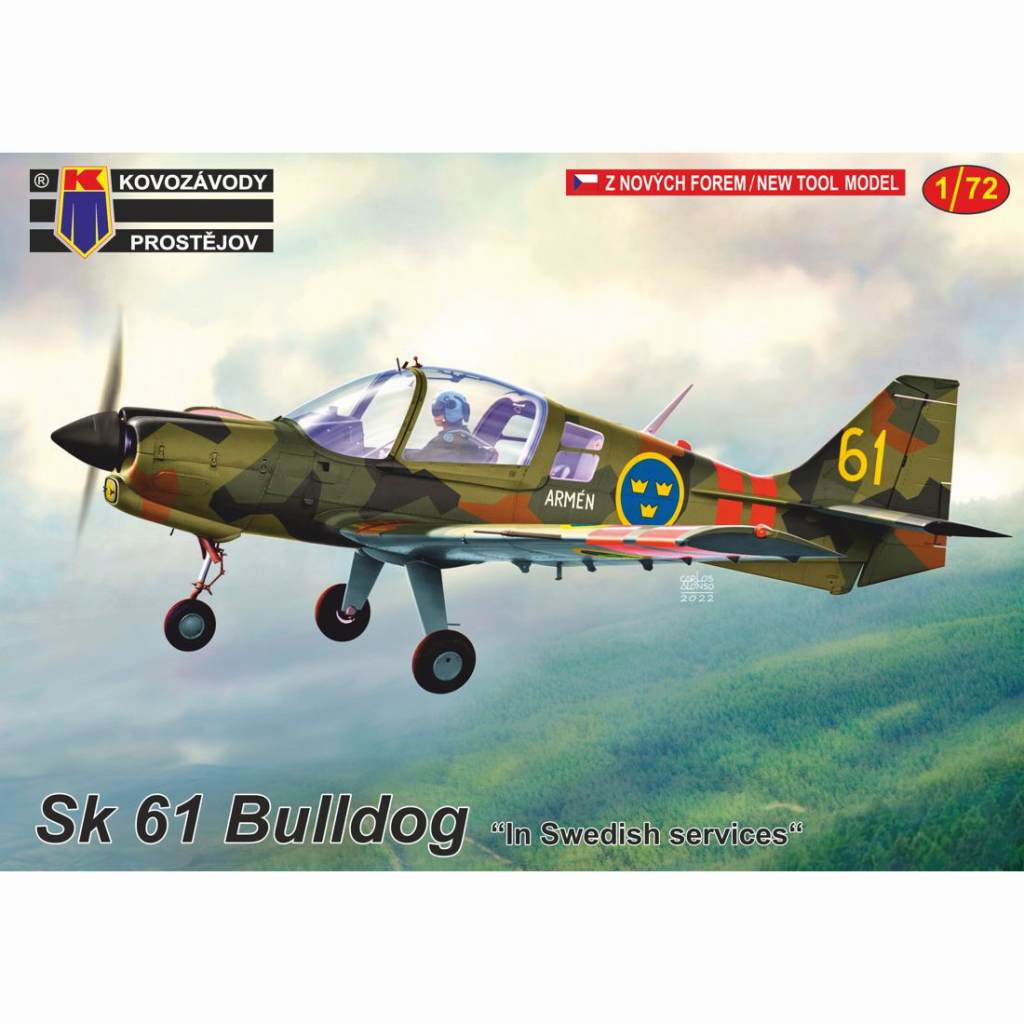 【新製品】KPM0300 1/72 Sk61 ブルドッグ ｢スウェーデン空軍｣