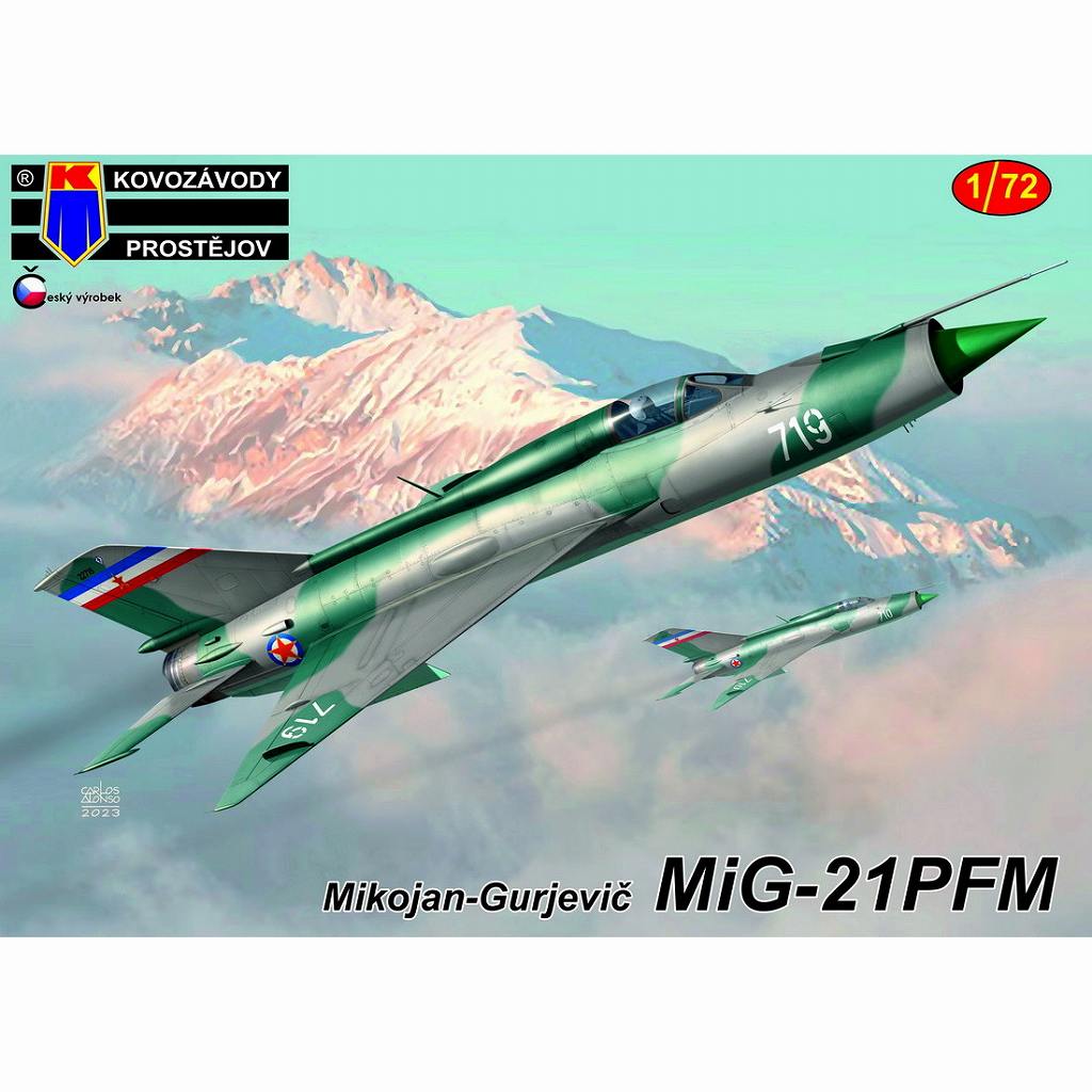 【新製品】KPM0410 1/72 ミグ MiG-21PFM フィッシュベッド ソビエト/チェコスロバキア/ユーゴスラビア/ブルガリア