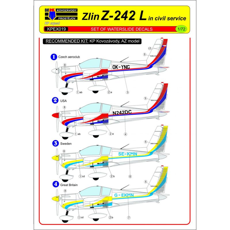 【新製品】KPEX019)ズリン Z-242L 民間機